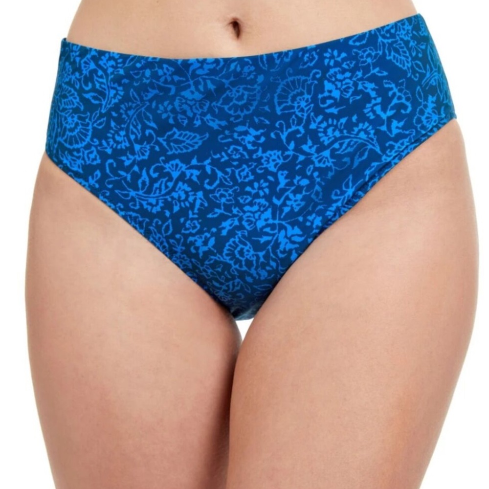 PROFILE BY GOTTEX Mehndi paisley full bottom coverage swim bottom size 12 NWT